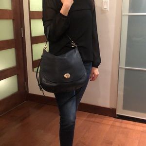 Coach shoulder and cross body purse in Navy